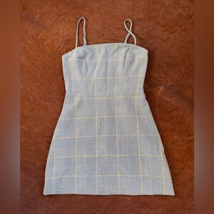 Wilfred plaid mini dress